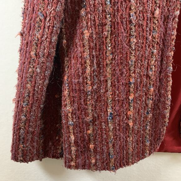 VTG Womens Open Front Textured‎ Jacket Sz M Boho Eclectic Artisian Indie Grunge - Picture 3 of 12